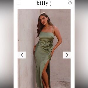Billy J Julia Olive Green Dress